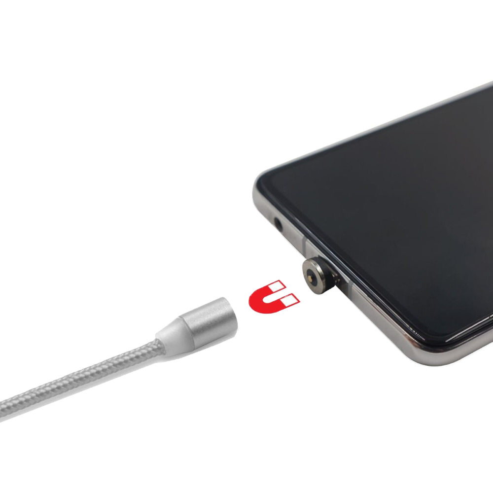 Hyperkin Armor3™ マグネット式充電ケーブルセット シルバー（USB Type-C &amp; Micro USB） – 6ピース