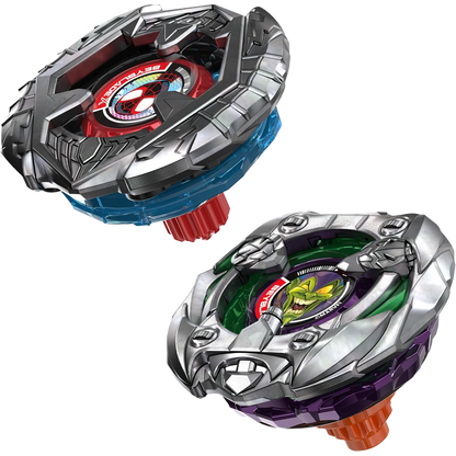 ベイブレードX マーベル コラボ マイルス・モラレス 1-60GN VS グリーン・ゴブリン 9-80HT 対戦セット BEYBLADE X MARVEL スパイダーマン ディフェンスタイプ バランスタイプ ランチャー2個付属 右回転 Hasbro 海外版