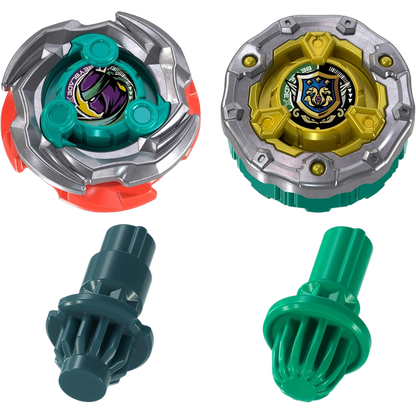 ベイブレードX スニークアタック バトルセット。突然せり上がるレールを備えた専用スタジアムに、ランパートイージスGBとカッターシノビLF、ランチャー2個が付属。これひと箱ですぐに対戦を始められるHasbro海外版です。