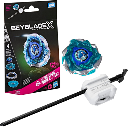 ベイブレードX ハリケーンエンリル IS 7-55T CXインフィニティ スターターパック ランチャー付属 BEYBLADE X Hurricane Enlil バランスタイプ 右回転 4分割ブレード カスタマイズ Hasbro 海外版