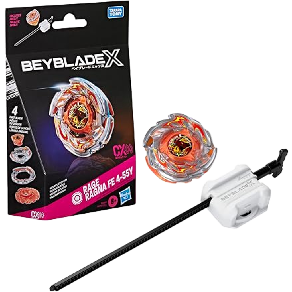 ベイブレードX レイジラグナ FE 4-55Y CXインフィニティ スターターパック ランチャー付属 BEYBLADE X Rage Ragna スタミナタイプ 4分割ブレード カスタマイズ Hasbro 海外版