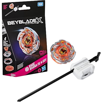ベイブレードX レイジラグナ FE 4-55Y CXインフィニティ スターターパック ランチャー付属 BEYBLADE X Rage Ragna スタミナタイプ 4分割ブレード カスタマイズ Hasbro 海外版