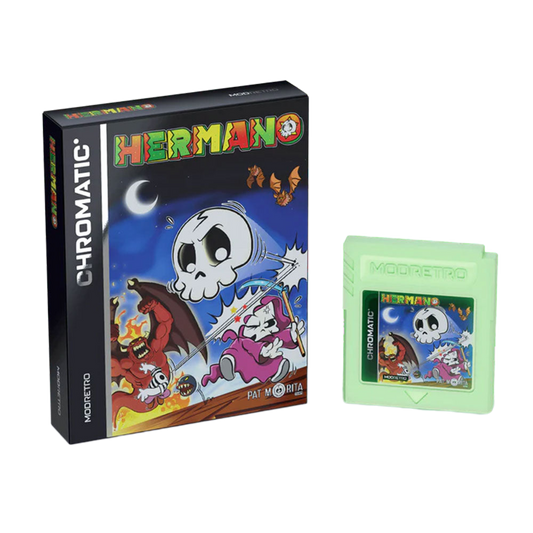 【30％OFF】ModRetro Hermano エルマノ GB GBC Chromatic 互換 カートリッジ レトロゲーム 2D横スクロール アクションゲーム
