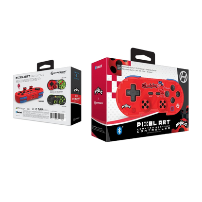 Hyperkin ピクセルアート Bluetooth コントローラー オフィシャル ミラキュラス エディション (Ladybug)