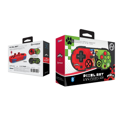 Hyperkin ピクセルアート Bluetooth ワイヤレスゲームコントローラー｜公式ミラキュラス レディバグ＆シャノワール エディション