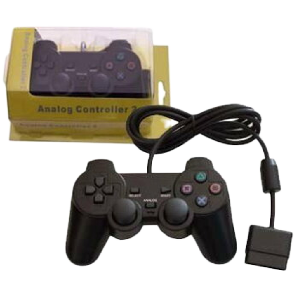 PS2 専用有線コントローラ サードパーティー社製 新品パッケージ入り