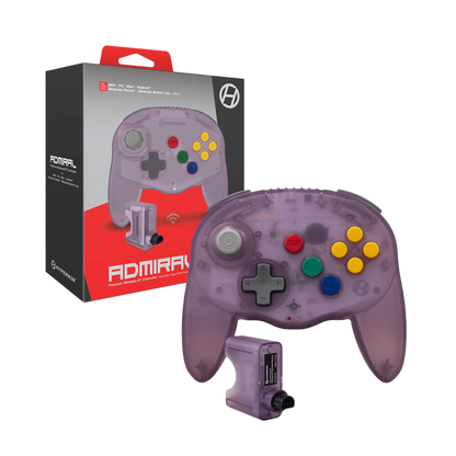 Hyperkin Admiral Premium BT Controller N64専用Bluetoothワイヤレスコントローラー Switch PC対応 2ハンドルデザイン 全4色 ハイパーキン