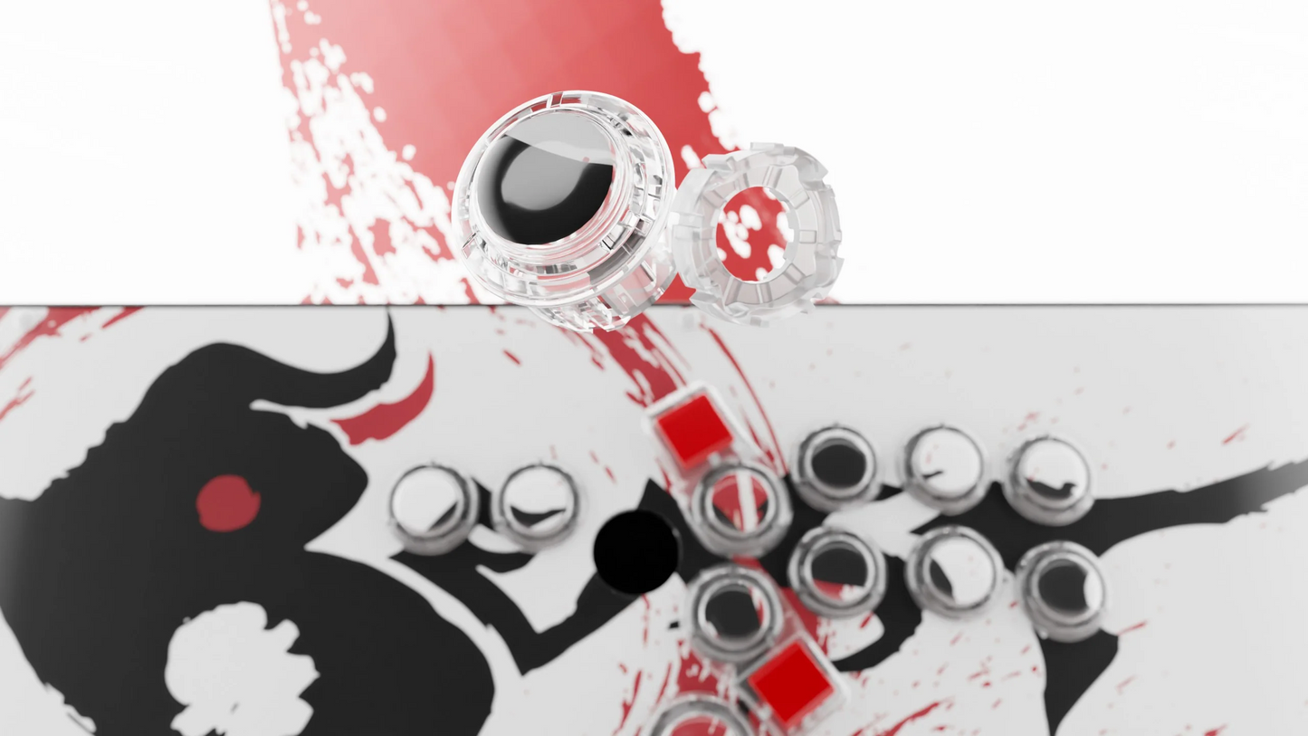 Hit Box PC Beast Box｜PC専用 梅原大吾コラボ 全ボタン式アーケードコントローラー C.O.M.B.O.サイレントボタン搭載 0.3mm高速反応 27mmスリム設計 FGCアダプター対応