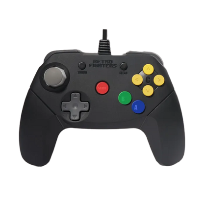 Retro Fighters Brawler64 Wireless Edition｜Nintendo 64対応 次世代ワイヤレスコントローラー 2.4GHzワイヤレス 超高速ターボ機能 メモリーパック対応 USB-C充電 内蔵充電池10時間以上駆動 全4色