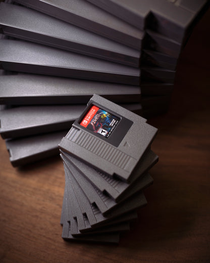 Retro Fighters Retro85 Mini NES カートリッジ型 Switch ゲームケース 8個セット 透明キャリーケース付き  Switch ゲームカード収納 レトロファイターズ