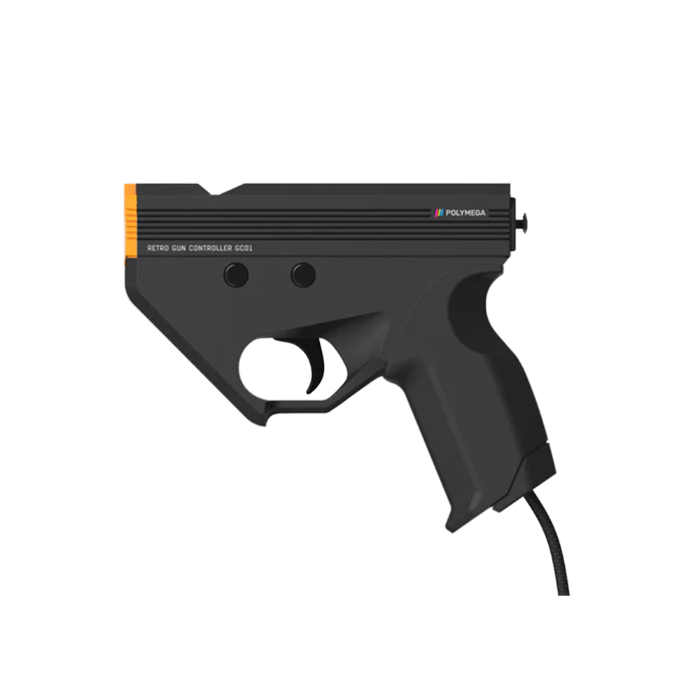 Polymega ポリメガ GC01 レトロ ガンコントローラー Retro Gun Controller シンデン Sinden 光学式 ライトガン ガンコン HDTV 軽量 2.4mケーブル 互換機 周辺機器【Remixにも後日対応】