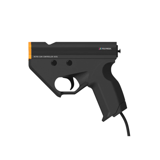 Polymega ポリメガ GC01 レトロ ガンコントローラー Retro Gun Controller シンデン Sinden 光学式 ライトガン ガンコン HDTV 軽量 2.4mケーブル 互換機 周辺機器【Remixにも後日対応】