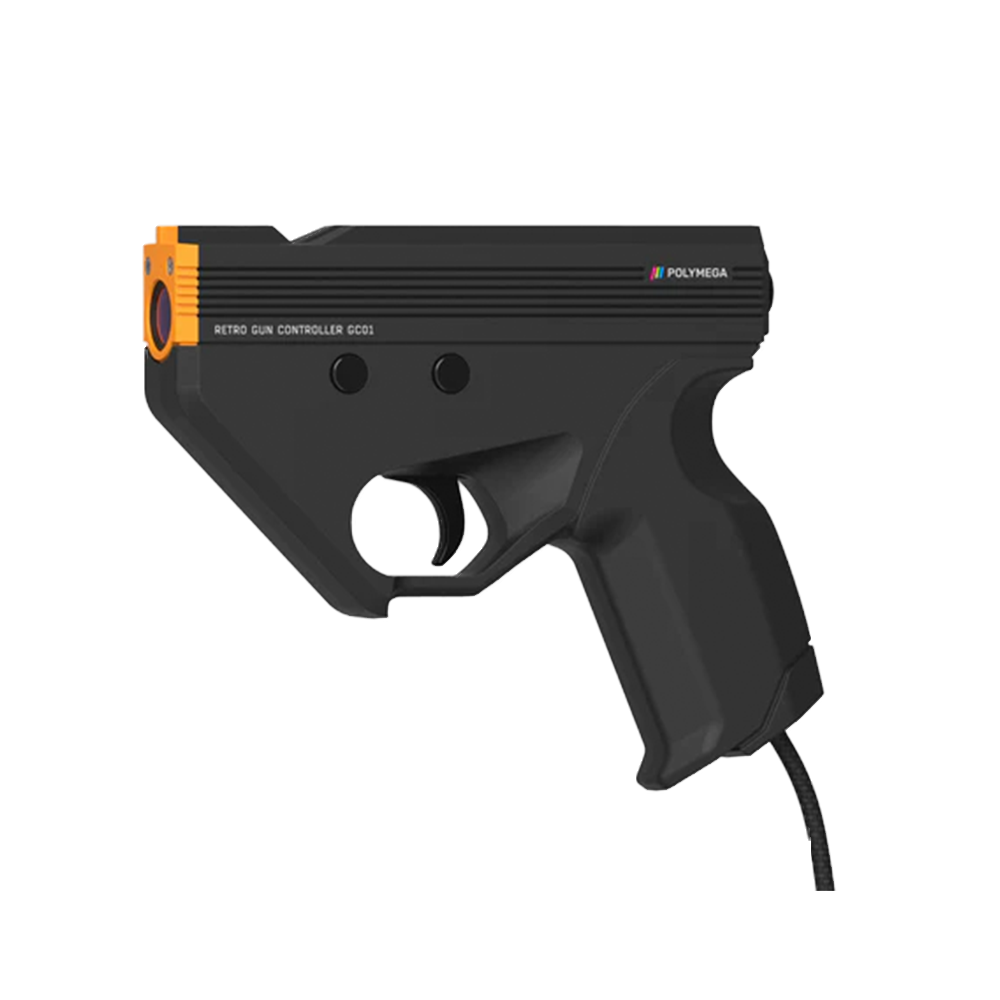 Polymega ポリメガ GC01 レトロ ガンコントローラー Retro Gun Controller シンデン Sinden 光学式 ライトガン ガンコン HDTV 軽量 2.4mケーブル 互換機 周辺機器【Remixにも後日対応】