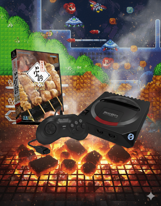 MegaRetroN メガドライブ/Genesis HDゲームコンソール + 焼鳥名人 鳥訡DX MD用ゲームソフト