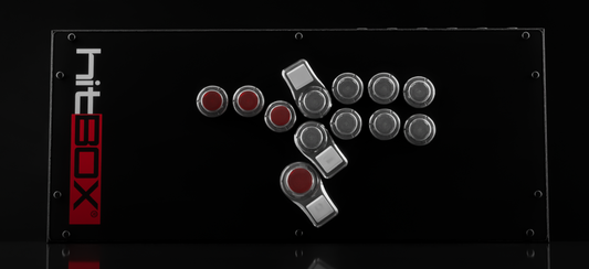 Hit Box PC Hit Box｜PC専用 元祖レバーレスアーケードコントローラー 全ボタン式 C.O.M.B.O.サイレントボタン搭載 0.3mm高速反応 4種SOCDモード 27mmスリム設計 FGCアダプター対応