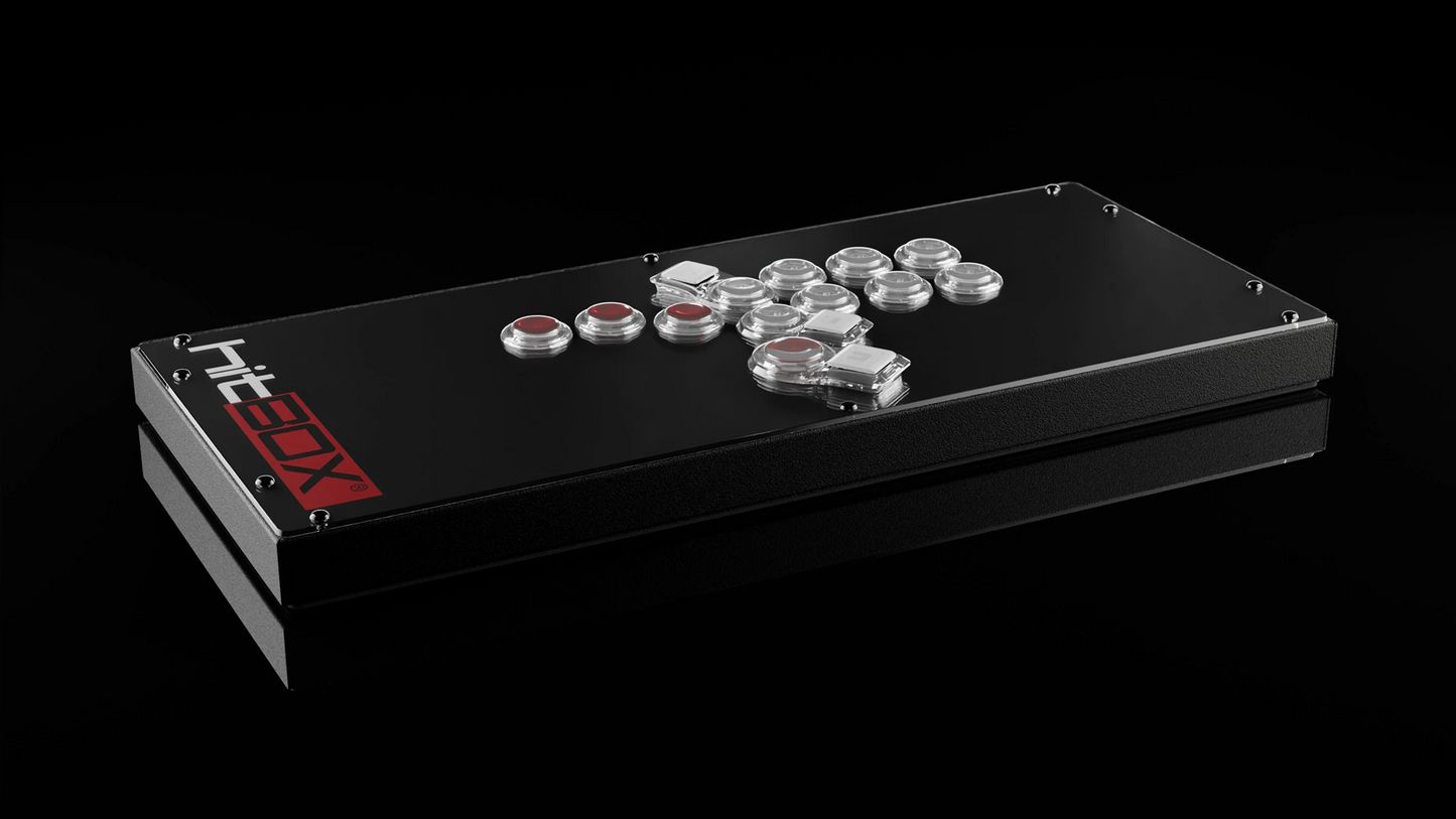 Hit Box PC Hit Box｜PC専用 元祖レバーレスアーケードコントローラー 全ボタン式 C.O.M.B.O.サイレントボタン搭載 0.3mm高速反応 4種SOCDモード 27mmスリム設計 FGCアダプター対応