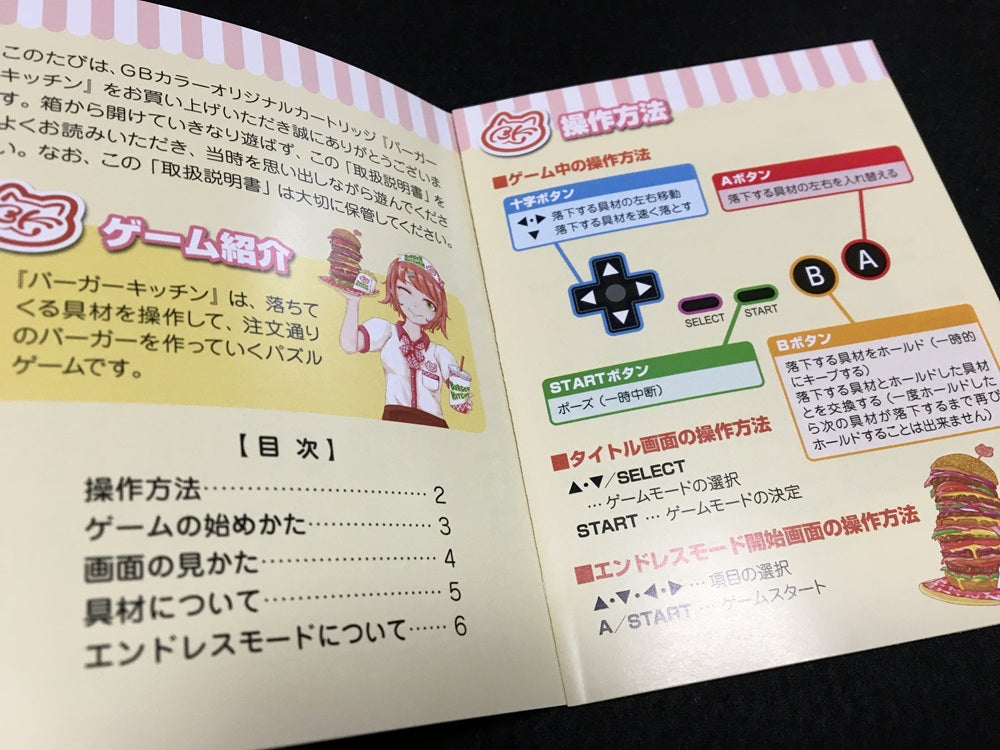 ゲームインパクト バーガーキッチンGB  ゲームボーイカラー専用ソフト
