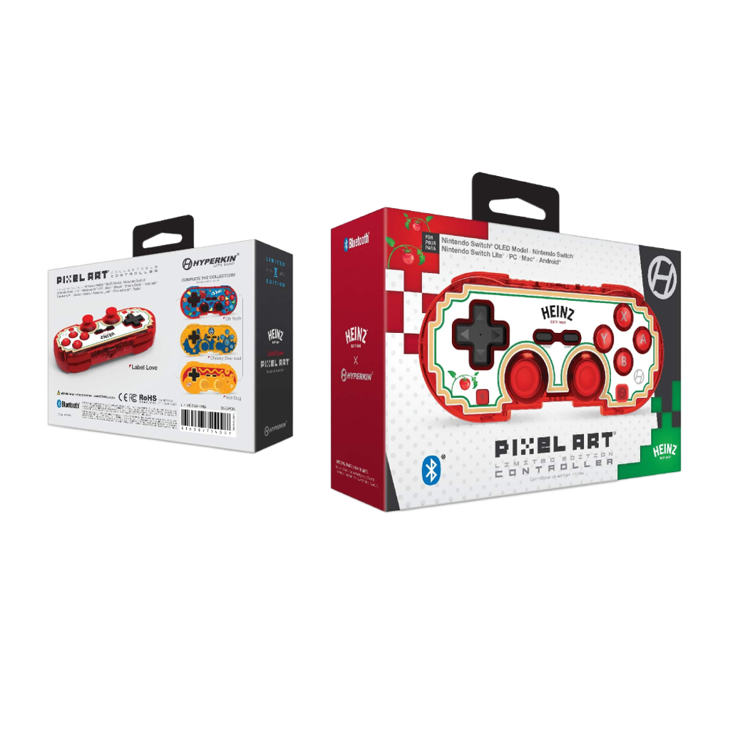 Hyperkin 限定版 ピクセルアート Bluetooth ワイヤレスゲームコントローラー｜公式ハインツ（ラベルラブ）エディション
