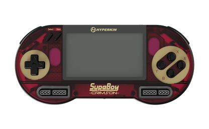 Hyperkin SupaBoy スパボーイ スーファミ携帯ゲーム機 スーパーファミコン互換機 SFC/SNESカートリッジ対応 NTSC/PAL対応 4.3インチ液晶 アスペクト比切替 AV出力 テレビ接続 新色クリムゾン/プライム 全2色 ハイパーキン