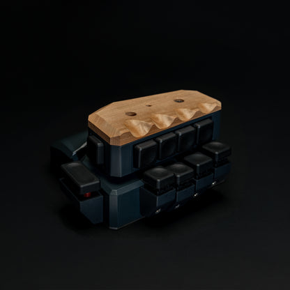 MoveMaster Griffstückdeckel 交換用ウッドグリップトップカバー RSG1専用 カスタムパーツ ハンドル蓋アクセサリー 天然木仕様 ドイツ製 ムーブマスター