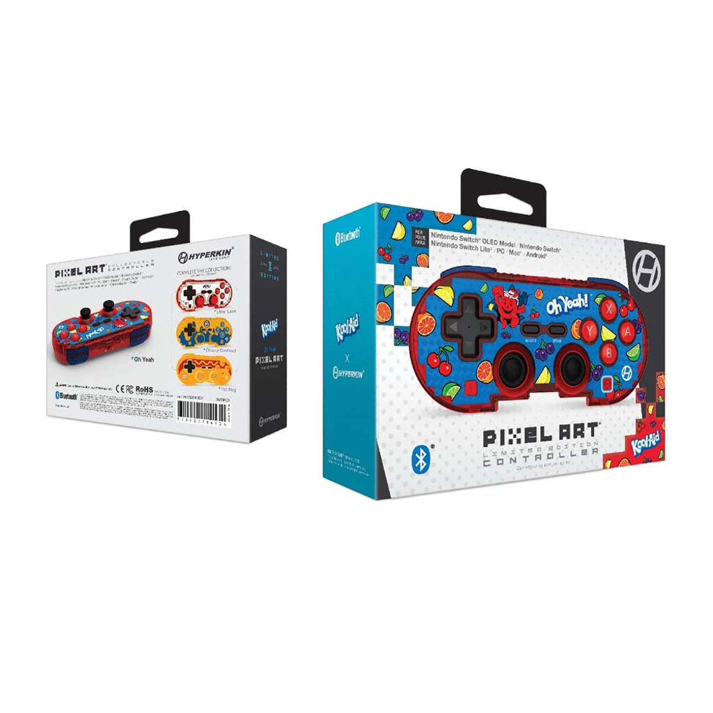 Hyperkin 限定版 ピクセルアート Bluetooth ワイヤレスゲームコントローラー｜公式クールエイド（オー・イェー）エディション