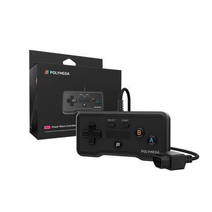 Polymega RC01 ファミコン/NES互換 オリジナルポート対応 有線ゲームコントローラー 2.4mケーブル HOMEボタン搭載 [EM01モジュール同梱版と同仕様] PM-RC01-01