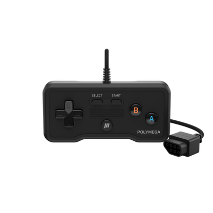 Polymega RC01 ファミコン/NES互換 オリジナルポート対応 有線ゲームコントローラー 2.4mケーブル HOMEボタン搭載 [EM01モジュール同梱版と同仕様] PM-RC01-01