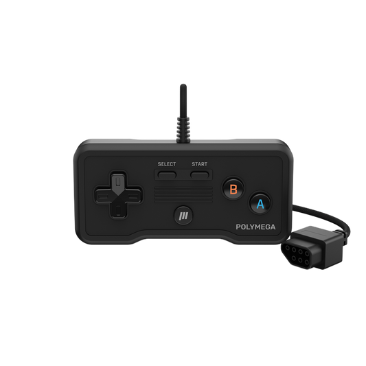 Polymega RC01 ファミコン/NES互換 オリジナルポート対応 有線ゲームコントローラー 2.4mケーブル HOMEボタン搭載 [EM01モジュール同梱版と同仕様] PM-RC01-01