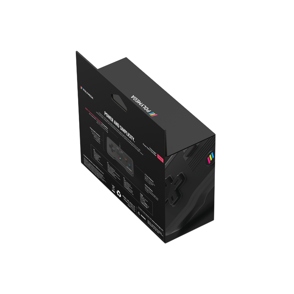 Polymega RC01 ファミコン/NES互換 オリジナルポート対応 有線ゲームコントローラー 2.4mケーブル HOMEボタン搭載 [EM01モジュール同梱版と同仕様] PM-RC01-01