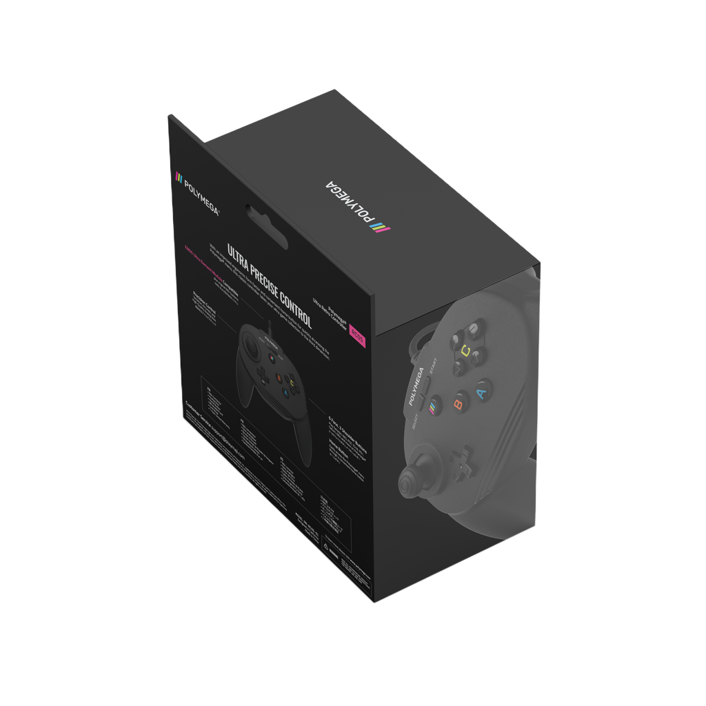 Polymega RC05 ニンテンドー64互換 有線コントローラー ランブル/メモリパック対応 2.4mケーブル [EM05モジュール同梱版と同仕様] PM-RC05-01
