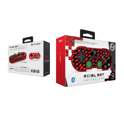 Hyperkin 限定版 ピクセルアート Bluetooth ワイヤレスゲームコントローラー｜公式シラチャ（レトロペッパー）エディション