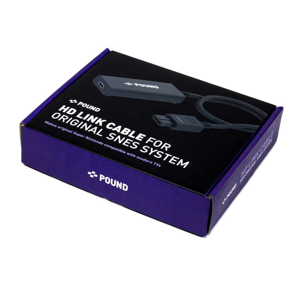 Pound Technology HD Link Cable for Super Nintendo NTSC版（パウンドテクノロジー HDリンクケーブル SNES用）｜Super Nintendo対応 HDMI変換ケーブル 720pアップスケーリング RGBネイティブ信号 NTSC/PAL両対応