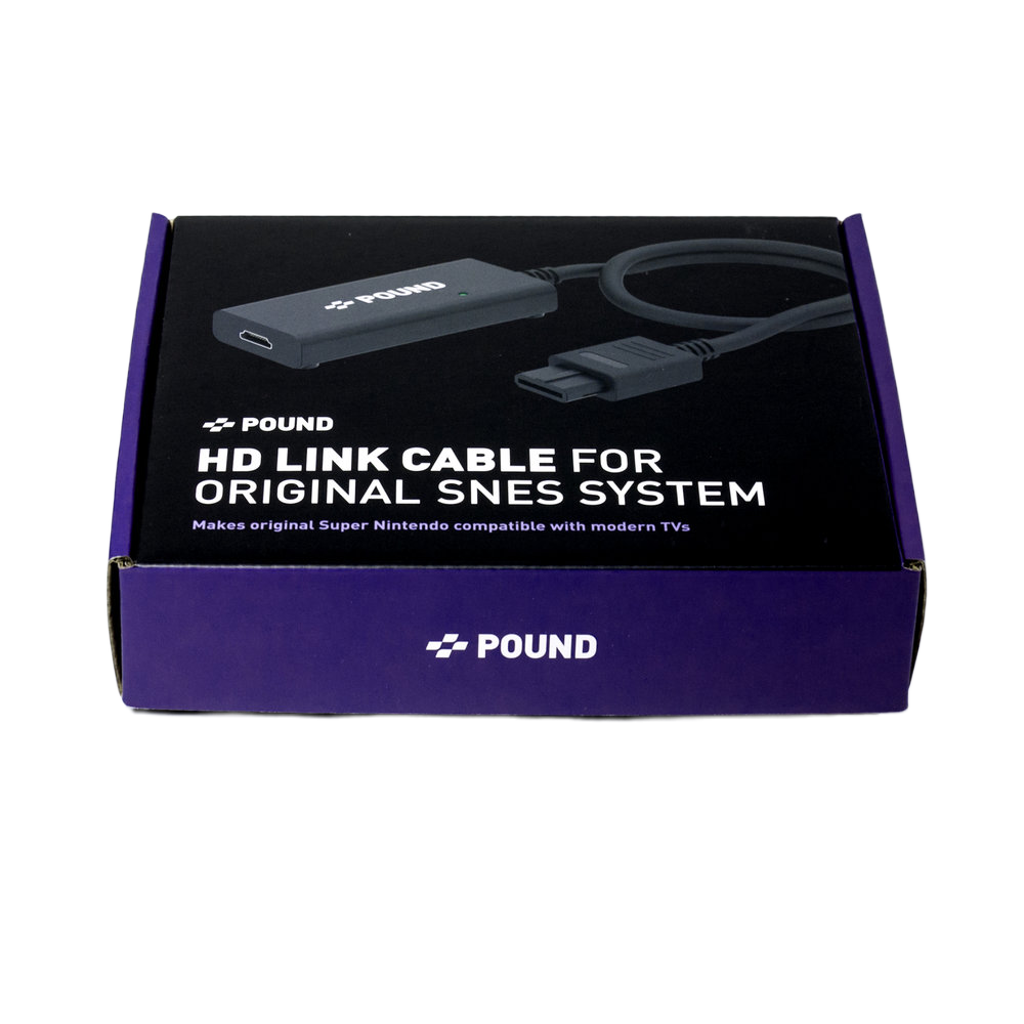 Pound Technology HD Link Cable for Super Nintendo NTSC版（パウンドテクノロジー HDリンクケーブル SNES用）｜Super Nintendo対応 HDMI変換ケーブル 720pアップスケーリング RGBネイティブ信号 NTSC/PAL両対応