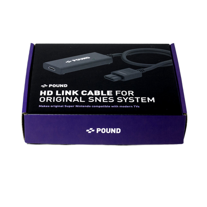 Pound Technology HD Link Cable for Super Nintendo NTSC版（パウンドテクノロジー HDリンクケーブル SNES用）｜Super Nintendo対応 HDMI変換ケーブル 720pアップスケーリング RGBネイティブ信号 NTSC/PAL両対応
