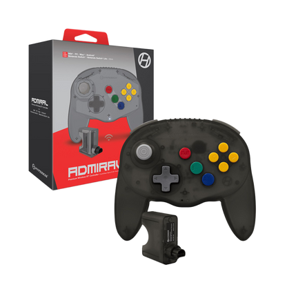 Hyperkin Admiral Premium BT Controller N64専用Bluetoothワイヤレスコントローラー Switch PC対応 2ハンドルデザイン 全4色 ハイパーキン