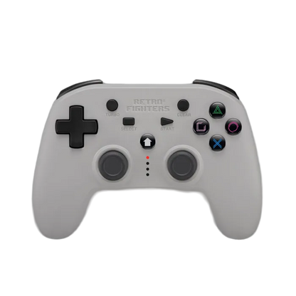 RETRO FIGHTERS Defender ワイヤレスコントローラー  PS1/PS2/PS3対応、圧力認識型ボタン、バイブレーション機能、ターボ機能搭載、USB Type-C充電ケーブル付属