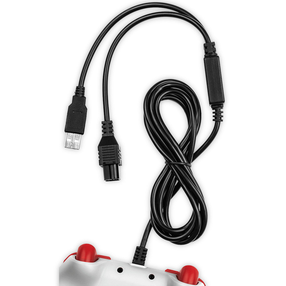Retro Fighters JAB Gamepad（ジャブ ゲームパッド）｜NES/PC/Mac対応 次世代有線ゲームパッド 改良テクスチャーDパッド アナログスティック搭載 ターボ機能 ショルダーボタン＆トリガー 6フィートロングケーブル グレー