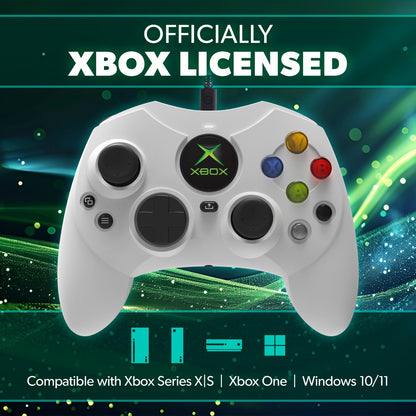 Hyperkin DuchesS 有線コントローラー Xbox公式ライセンス ホールエフェクト磁気スティック 初代Xbox Sシェイプ復刻 シェアボタン搭載 全2色 ハイパーキン