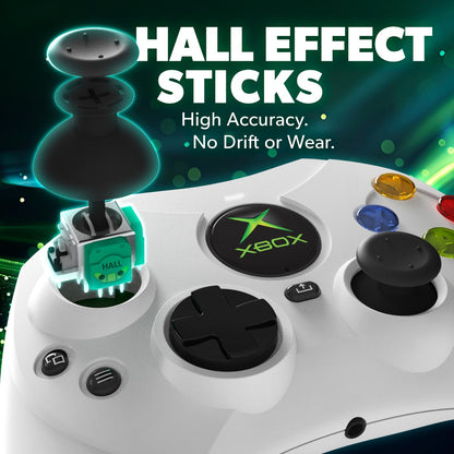 Hyperkin DuchesS 有線コントローラー Xbox公式ライセンス ホールエフェクト磁気スティック 初代Xbox Sシェイプ復刻 シェアボタン搭載 全2色 ハイパーキン