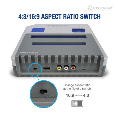 Hyperkin RetroN 2 HD 2-in-1 レトロゲーム互換機 HDMI対応 720p HD出力 スーパーファミコン 海外版ファミコン NES対応 実機コントローラー接続可能 全2色