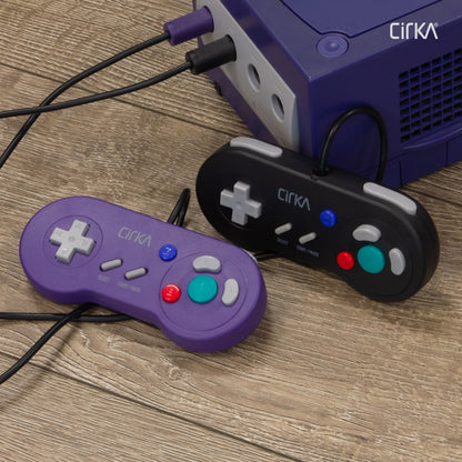 Cirka Digital Controller ゲームキューブ GBプレーヤー専用 デジタルコントローラー 十字キー主体 2Dゲーム最適化 有線 全2色