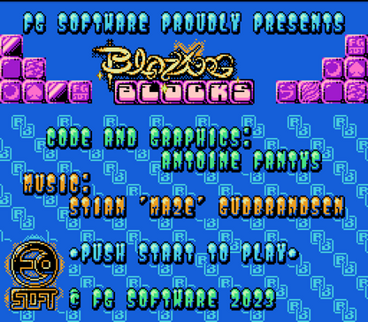 ゲームインパクト BLAZING BLOCKS ブレイジング ブロックス ファミコンソフト