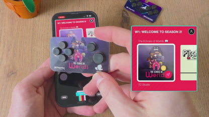 Playtiles プレイタイルズ シーズン2パック 限定版カラー｜iOS/Android スマホ用 貼り付け式コントローラー 物理ボタン搭載 電子部品不要 ゲーム続々配信24タイトルに対応【フランス製】