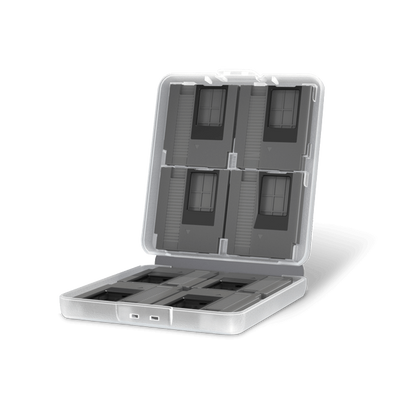 Retro Fighters Retro85 Mini NES カートリッジ型 Switch ゲームケース 8個セット 透明キャリーケース付き  Switch ゲームカード収納 レトロファイターズ