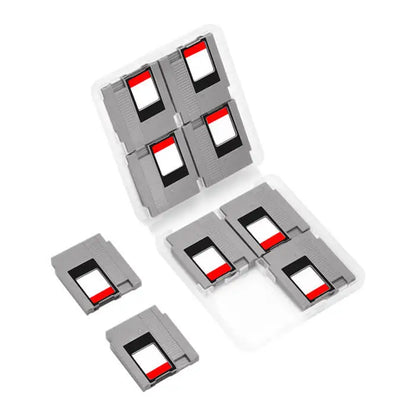 Retro Fighters Retro85 Mini NES カートリッジ型 Switch ゲームケース 8個セット 透明キャリーケース付き  Switch ゲームカード収納 レトロファイターズ