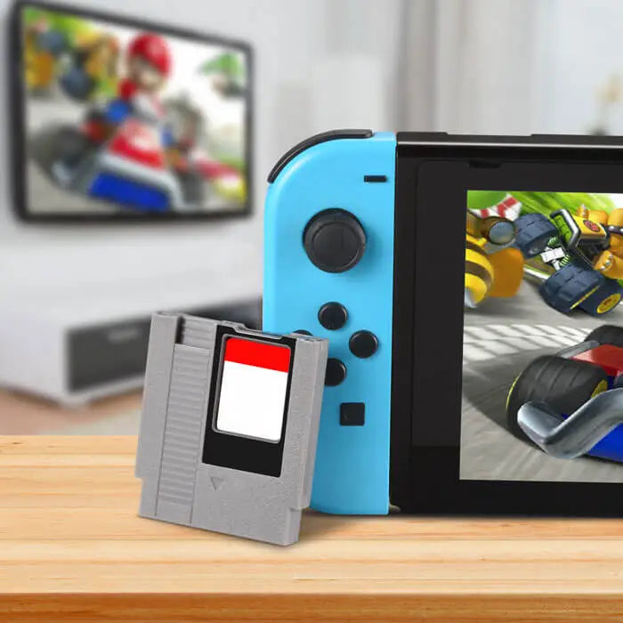 Retro Fighters Retro85 Mini NES カートリッジ型 Switch ゲームケース 8個セット 透明キャリーケース付き  Switch ゲームカード収納 レトロファイターズ