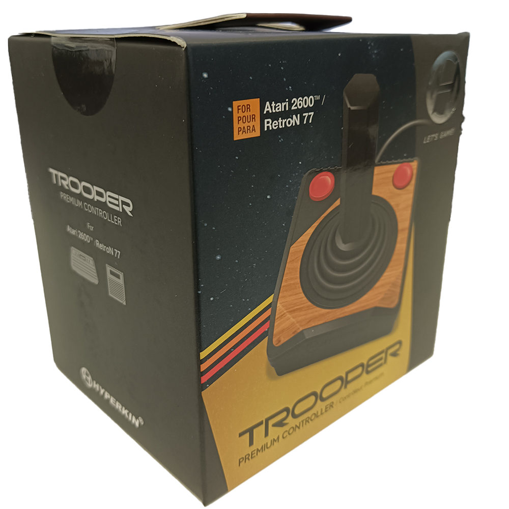 Hyperkin Trooper Premium Controller プレミアムジョイスティック有線コントローラー Atari 2600 RetroN 77対応 クラシック仕様端子