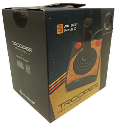 Hyperkin Trooper Premium Controller プレミアムジョイスティック有線コントローラー Atari 2600 RetroN 77対応 クラシック仕様端子
