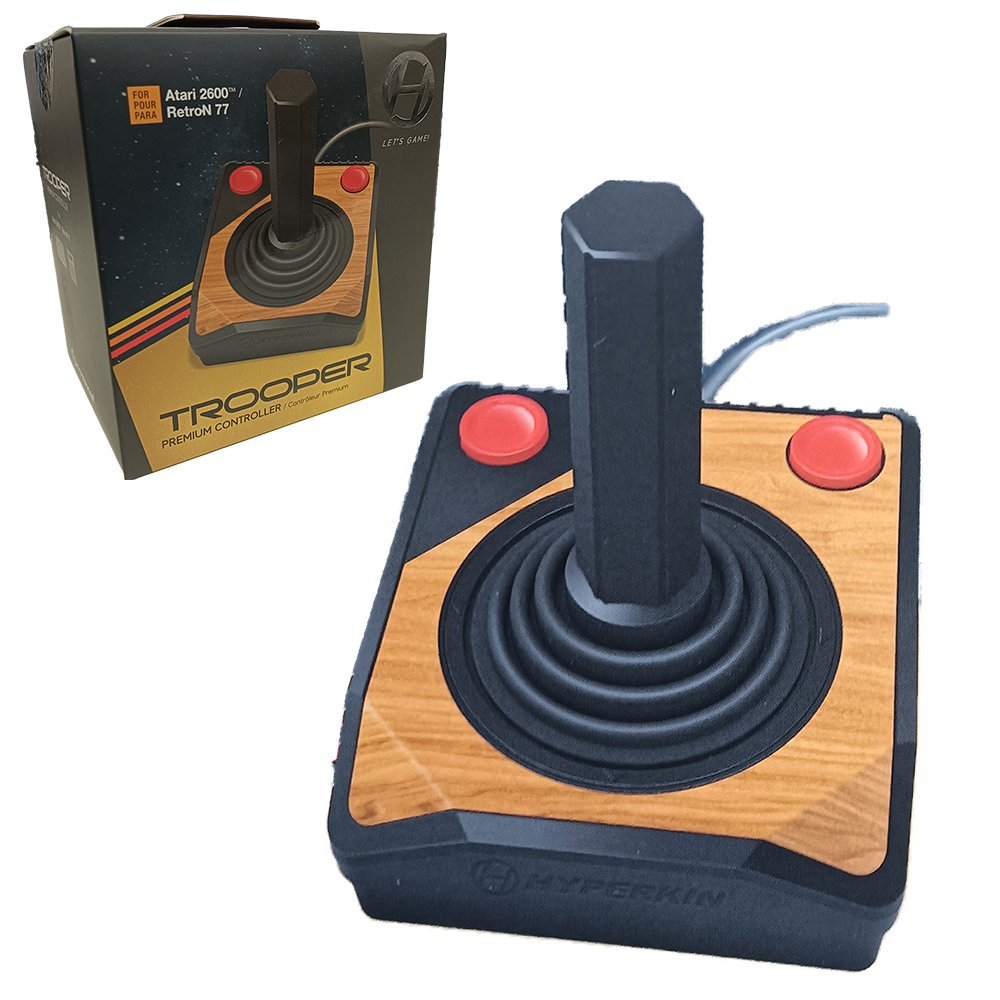 Hyperkin Trooper Premium Controller プレミアムジョイスティック有線コントローラー Atari 2600 RetroN 77対応 クラシック仕様端子