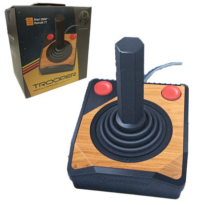 Hyperkin Trooper Premium Controller プレミアムジョイスティック有線コントローラー Atari 2600 RetroN 77対応 クラシック仕様端子
